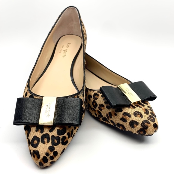 kate spade leopard print flats